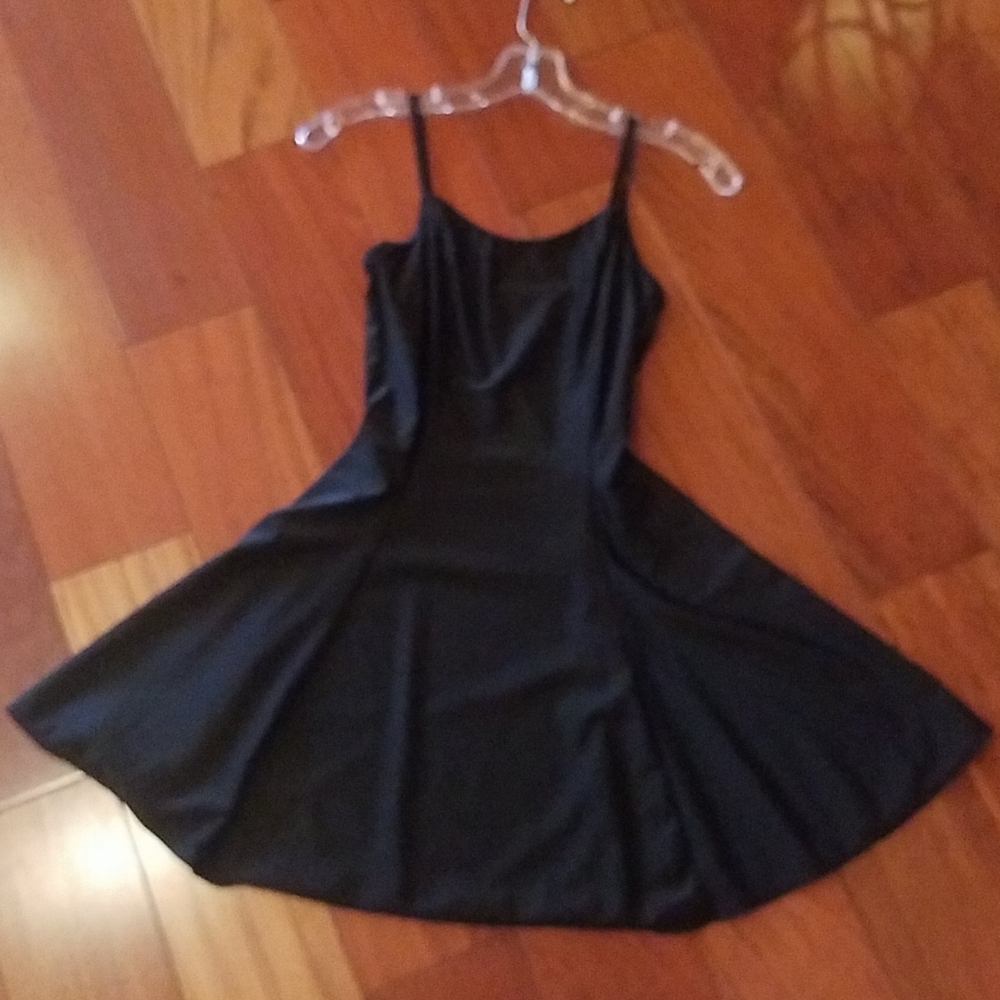 Black dance-skater dress